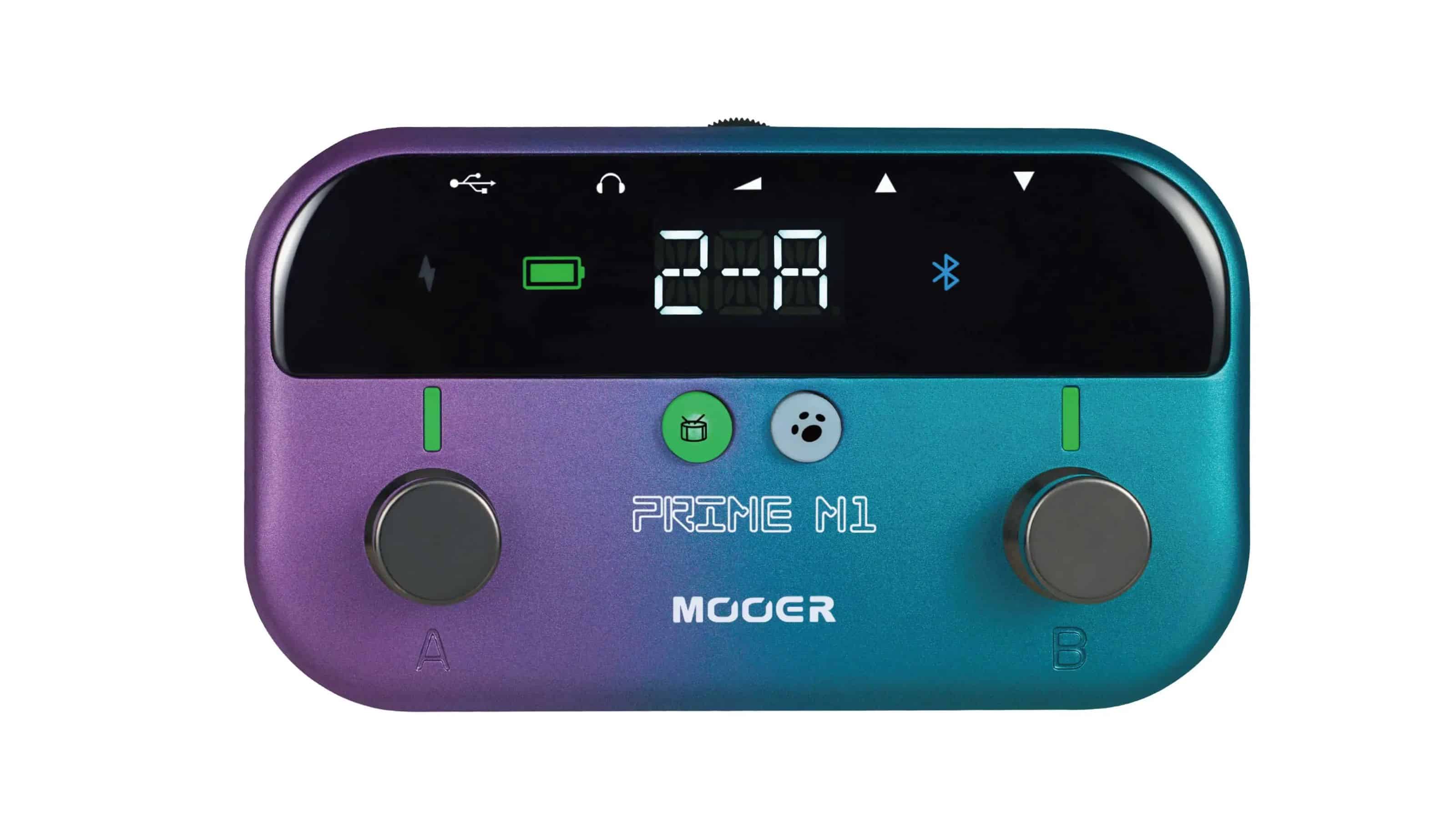 Pedaleira Inteligente Multiefeitos Recarregável Mooer Prime
