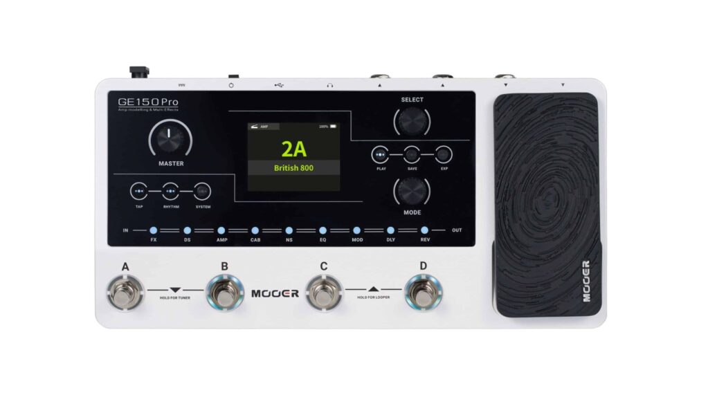 ギター MOOER GE150PRO Pedaleira Multiefeitos para Guitarra - GE150PRO - HABRO Music