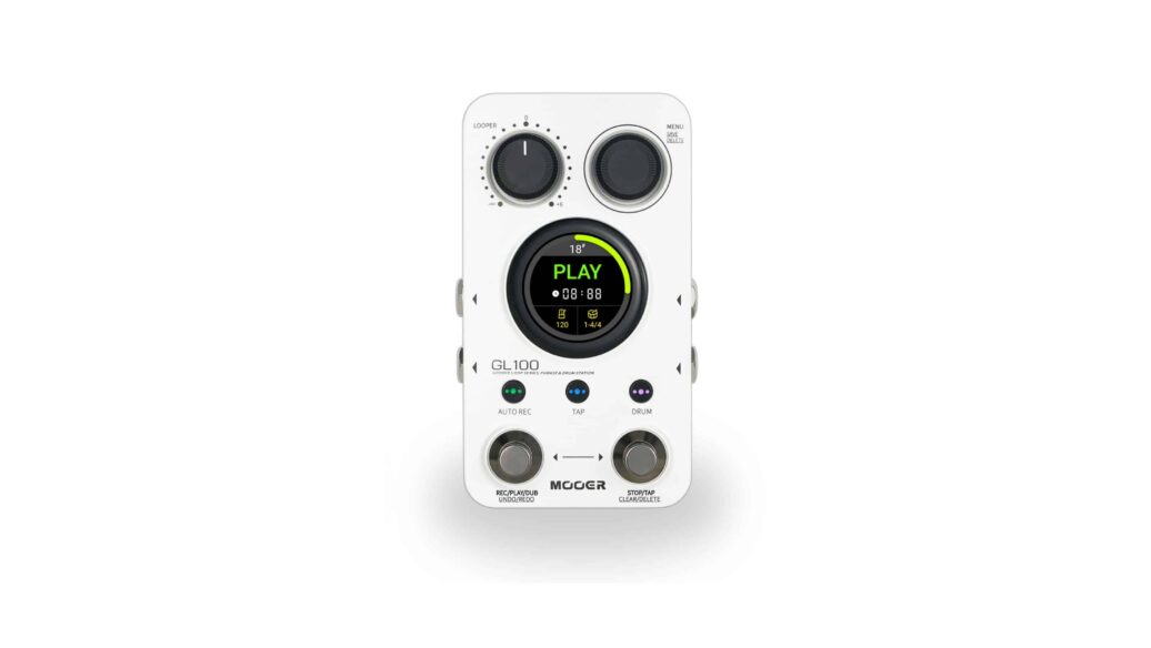 Pedal Looper Estéreo com 300 Minutos de Gravação, Drum Machine